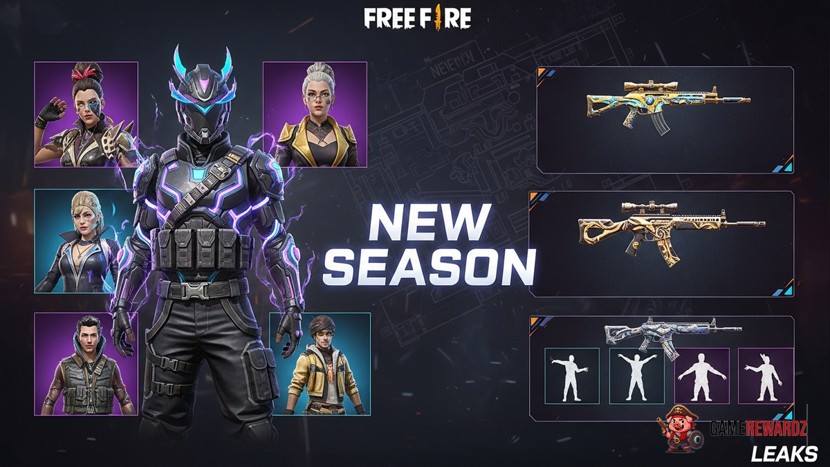 Free Fire New Season Rewards and Leaks